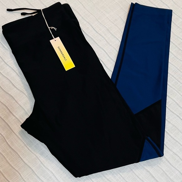 Summersalt Women's sz Small High Waisted Leggings Blue Swirl NEW NWT - Picture 3 of 10